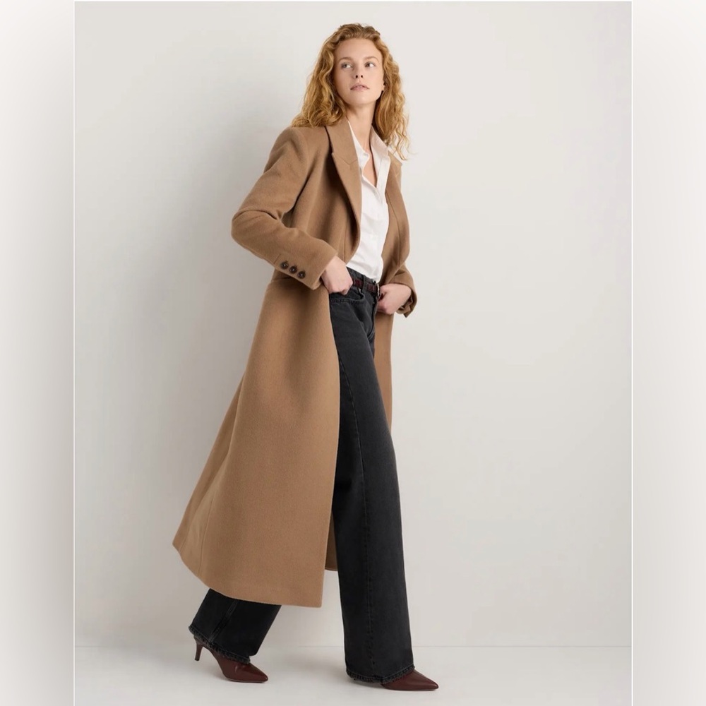 Quince Wool Cashmere Tailored Long Coat - Picture 10 of 16